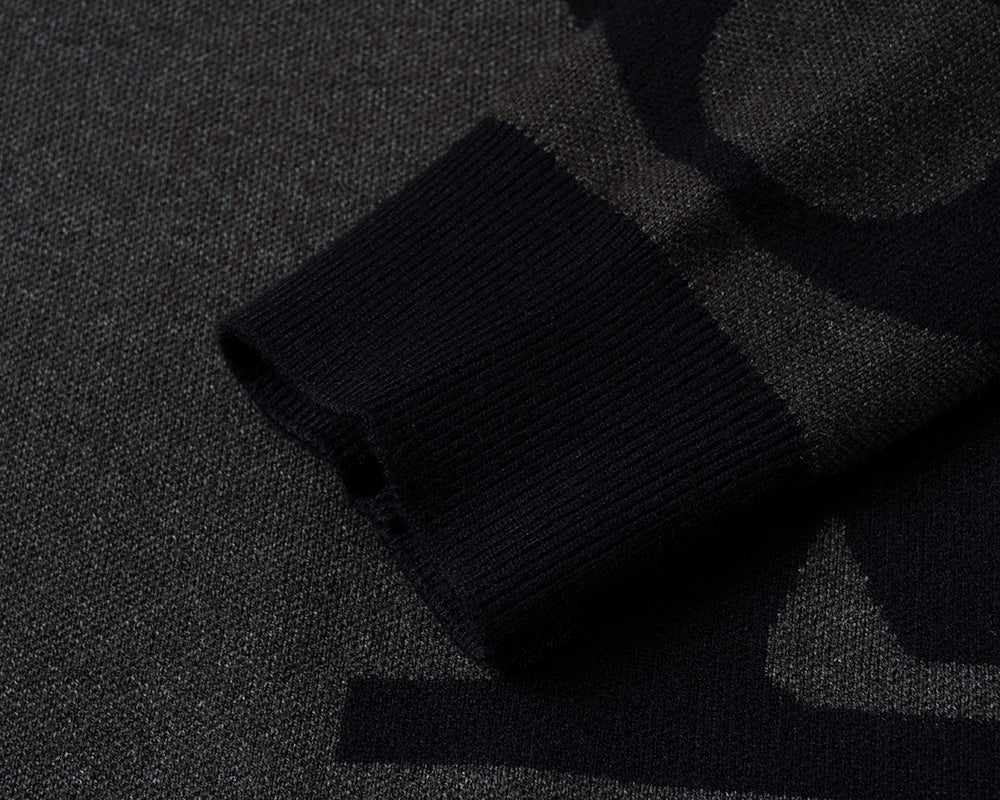 250923  new high-quality jacquard mid-turtleneck sweater