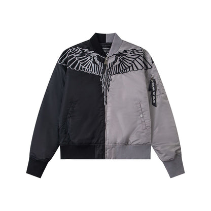 250923 New high-quality patchwork baseball collar jacket