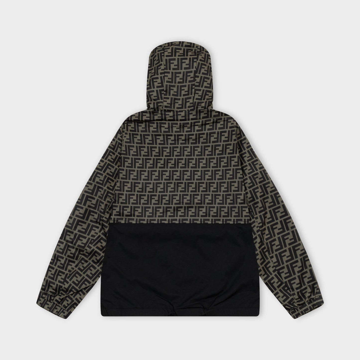 250930 New high-quality spliced full-print zipper hooded jacket