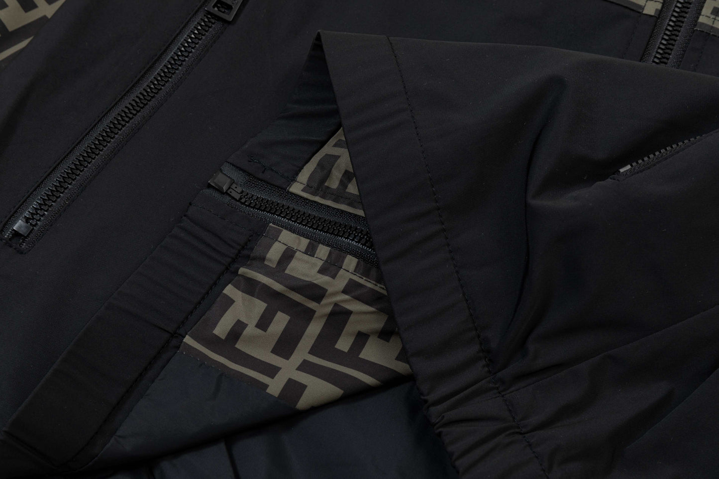 250930 New high-quality spliced full-print zipper hooded jacket