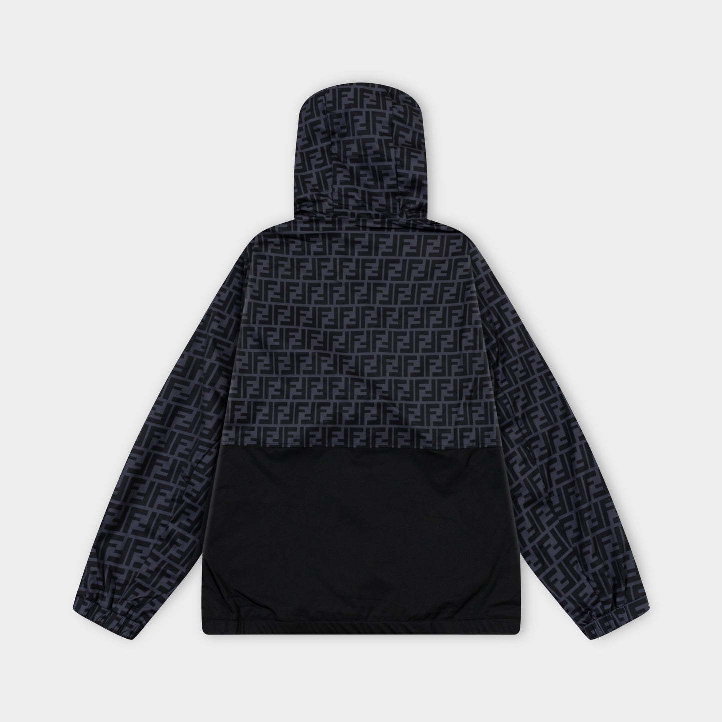 250930 New high-quality spliced full-print zipper hooded jacket