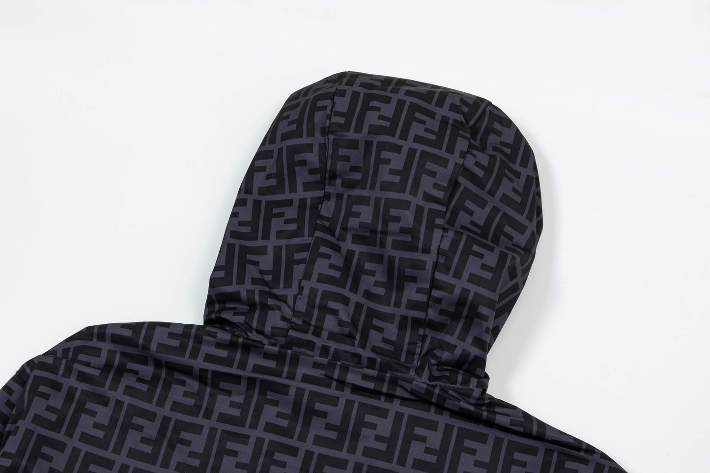 250930 New high-quality spliced full-print zipper hooded jacket