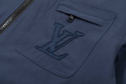 250930 new high-quality pocket logo zipper hooded jacket