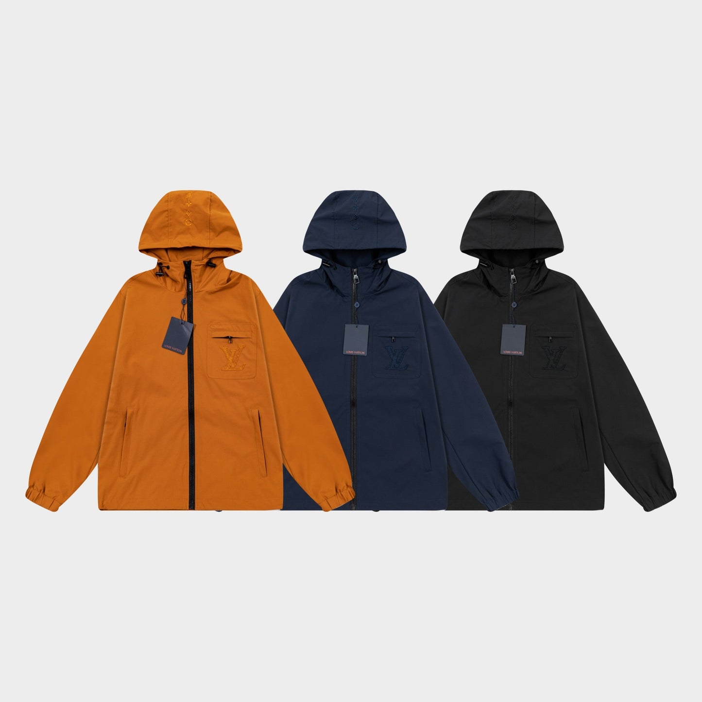 250930 new high-quality pocket logo zipper hooded jacket