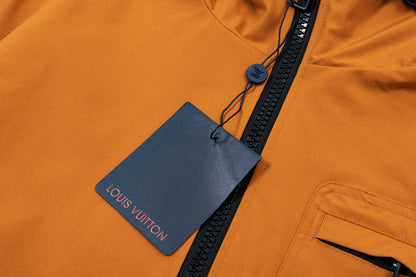 250930 new high-quality pocket logo zipper hooded jacket