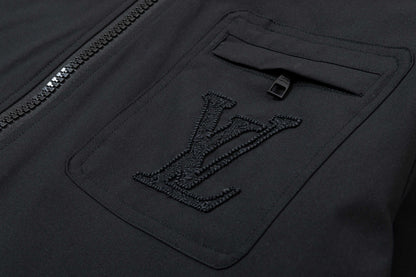 250930 new high-quality pocket logo zipper hooded jacket