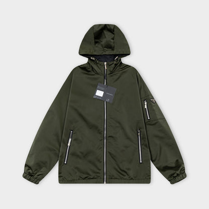 250930 new high-quality custom patchwork zipper hooded jacket