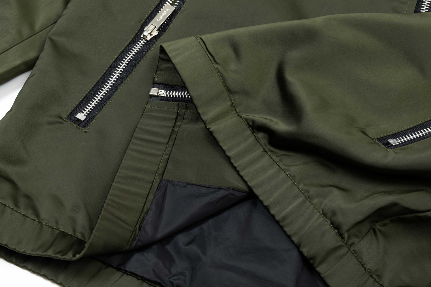 250930 new high-quality custom patchwork zipper hooded jacket