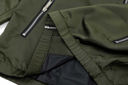 250930 new high-quality custom patchwork zipper hooded jacket