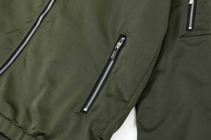 250930 new high-quality custom patchwork zipper hooded jacket