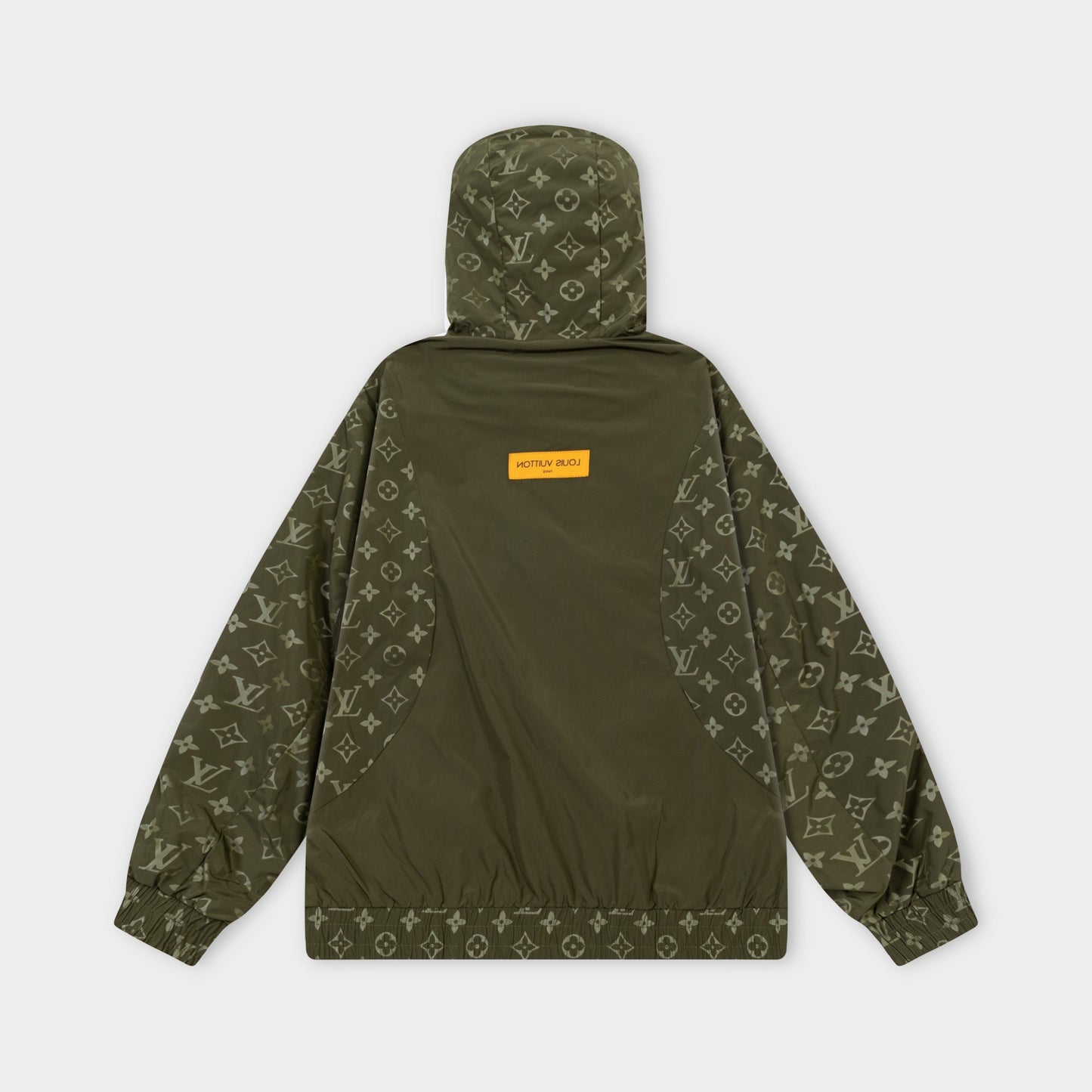 250930 A new high-quality custom full-print patchwork zipper hooded jacket