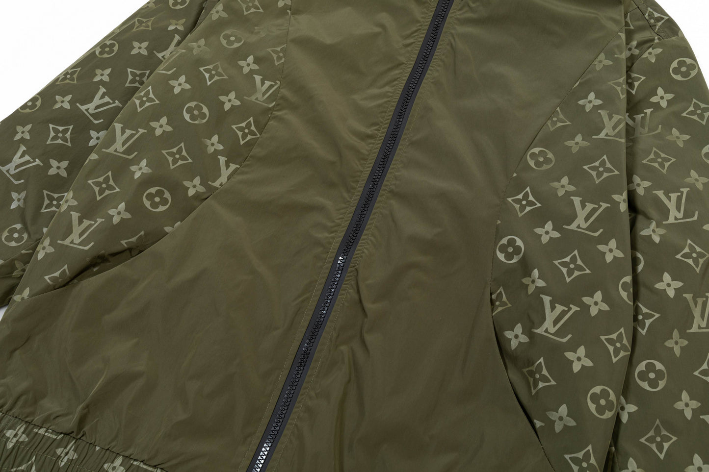 250930 A new high-quality custom full-print patchwork zipper hooded jacket
