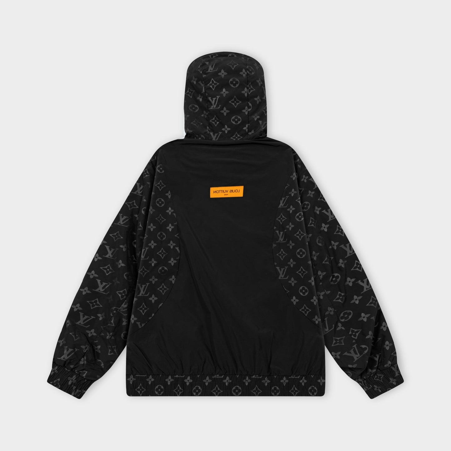 250930 A new high-quality custom full-print patchwork zipper hooded jacket