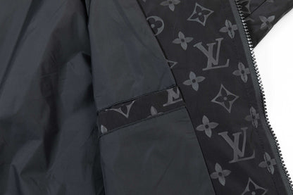 250930 A new high-quality custom full-print patchwork zipper hooded jacket