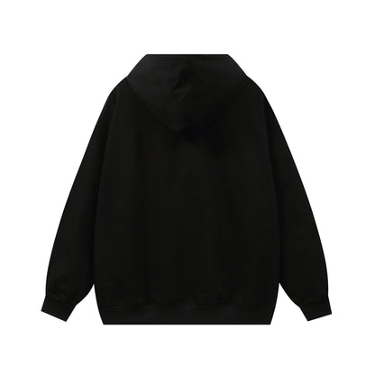 250930 New high-quality large logo triangular label round neck hoodie