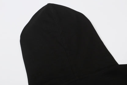 250930 New high-quality large logo triangular label round neck hoodie