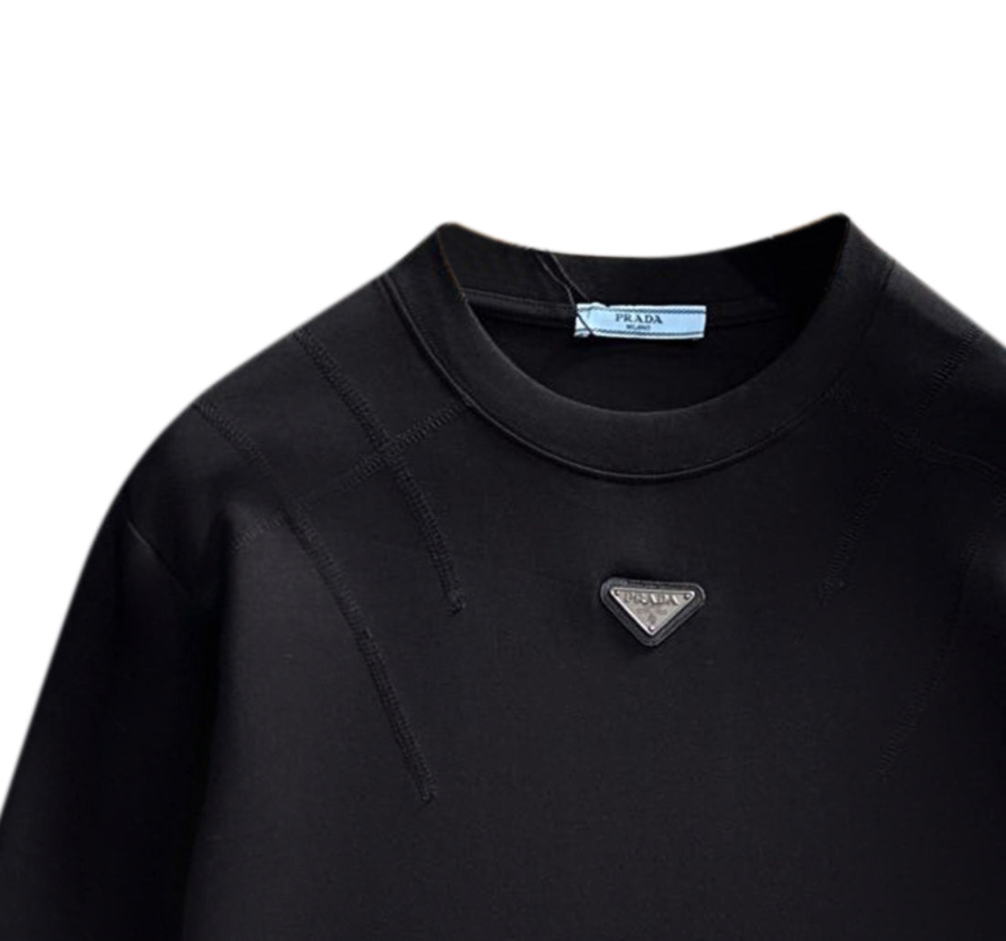 250930 New high-quality, classic and versatile round-neck long-sleeved style