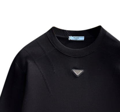 250930 New high-quality, classic and versatile round-neck long-sleeved style