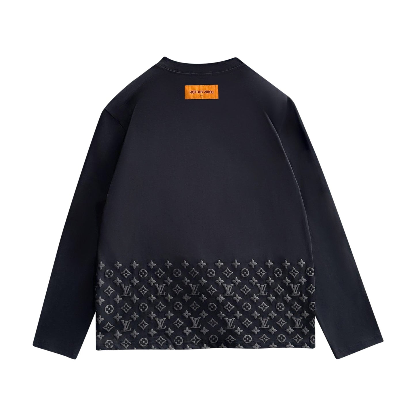 250930 New high-quality textured round-neck long-sleeved style