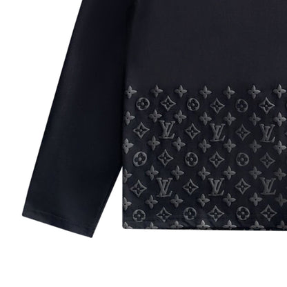 250930 New high-quality textured round-neck long-sleeved style