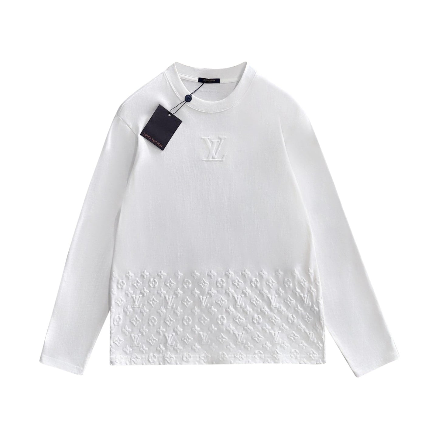 250930 New high-quality textured round-neck long-sleeved style