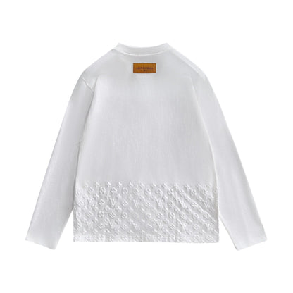 250930 New high-quality textured round-neck long-sleeved style