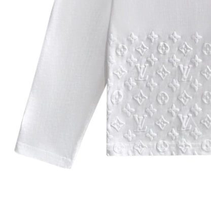 250930 New high-quality textured round-neck long-sleeved style