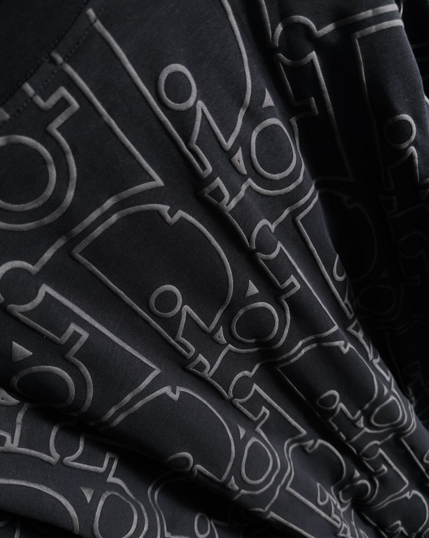 250930 New high-quality textured full-printed round-neck long-sleeved style