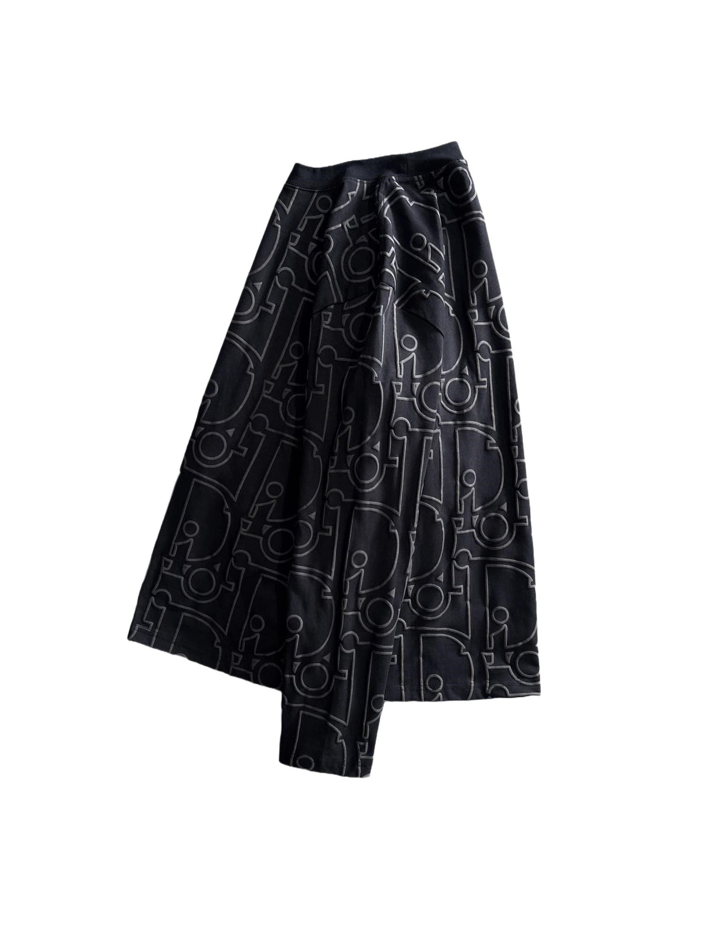 250930 New high-quality textured full-printed round-neck long-sleeved style