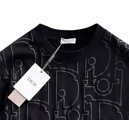 250930 New high-quality textured full-printed round-neck long-sleeved style