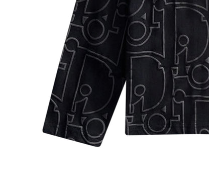 250930 New high-quality textured full-printed round-neck long-sleeved style