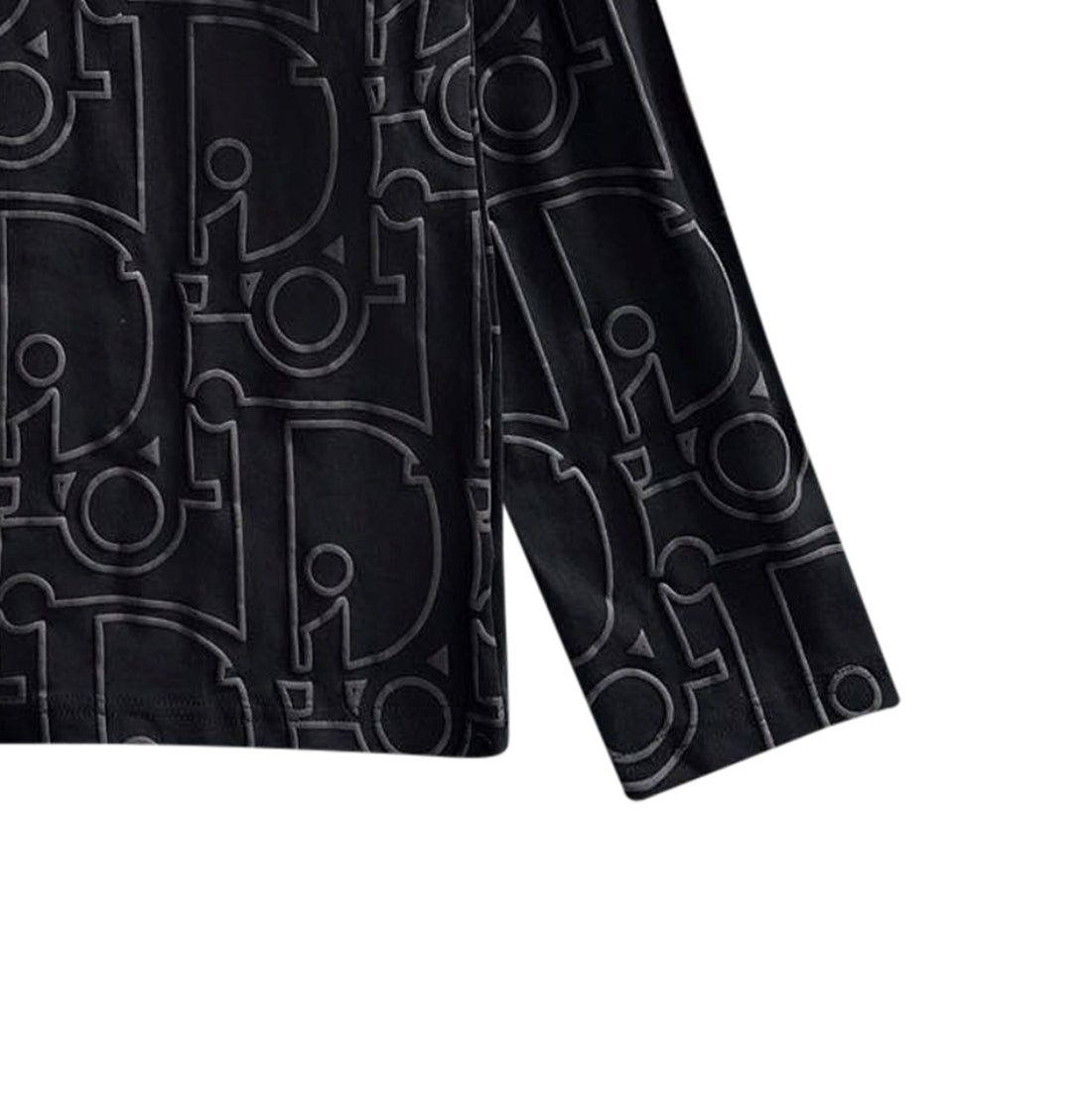 250930 New high-quality textured full-printed round-neck long-sleeved style