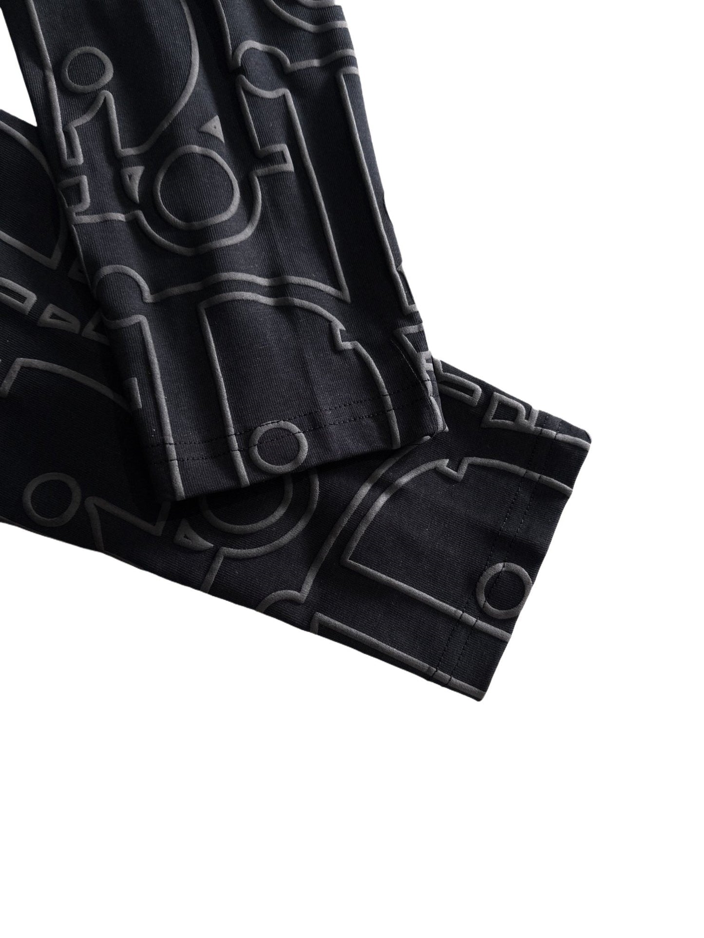 250930 New high-quality textured full-printed round-neck long-sleeved style