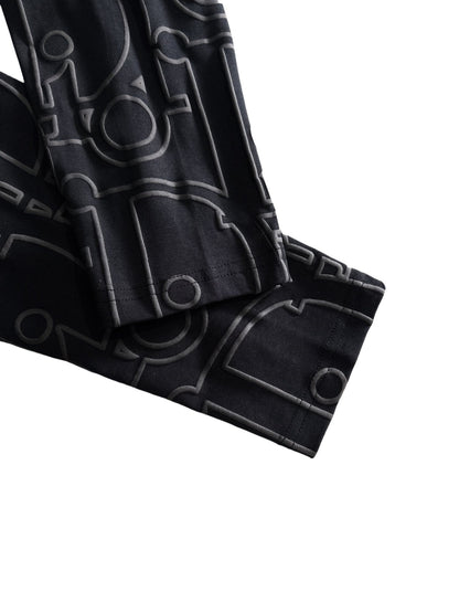 250930 New high-quality textured full-printed round-neck long-sleeved style
