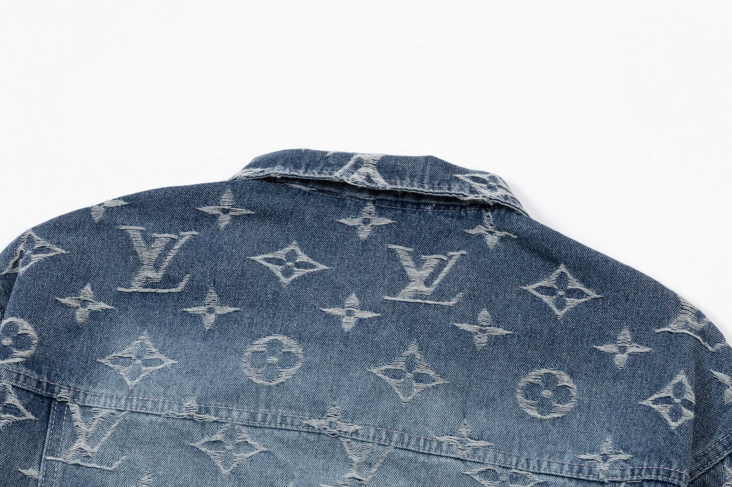 250930 new high-quality jacquard full-print denim jacket