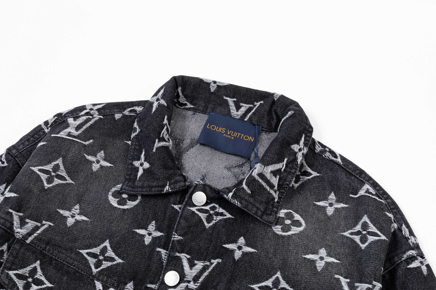 250930 new high-quality jacquard full-print denim jacket