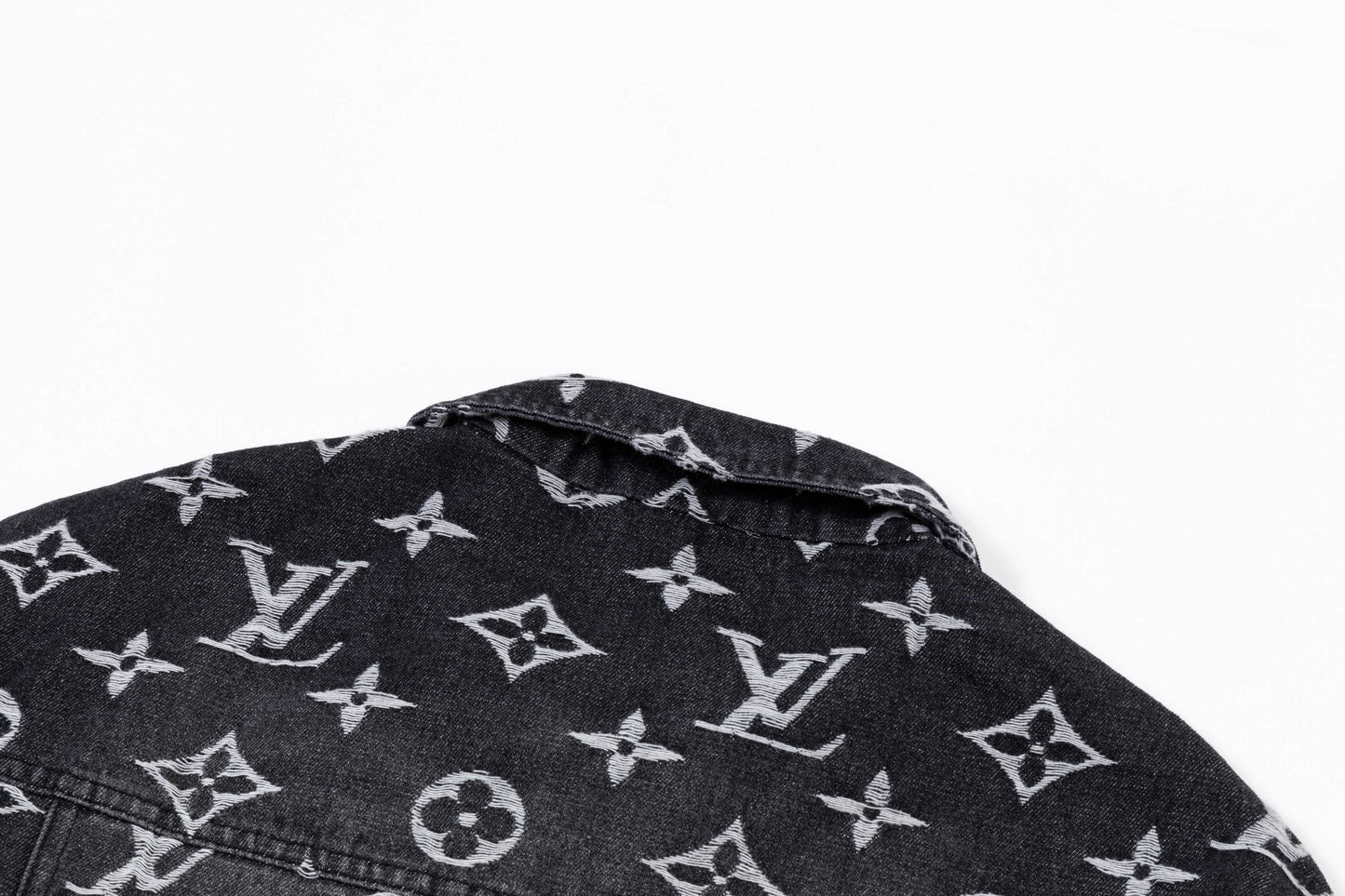 250930 new high-quality jacquard full-print denim jacket