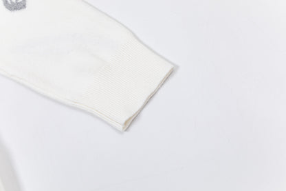 250930 New high-quality wool round-neck sweater with feather design