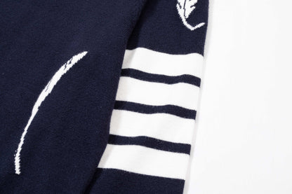 250930 New high-quality wool round-neck sweater with feather design