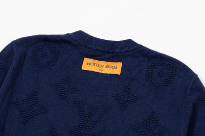 250930 New high-quality full-printed wool round-neck sweater