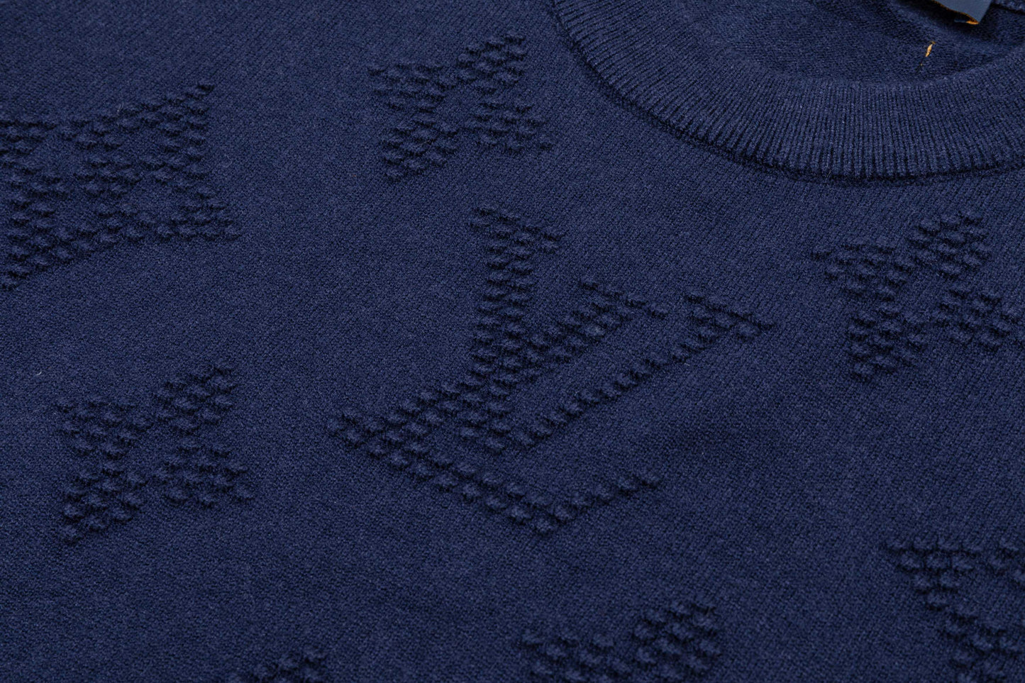 250930 New high-quality full-printed wool round-neck sweater