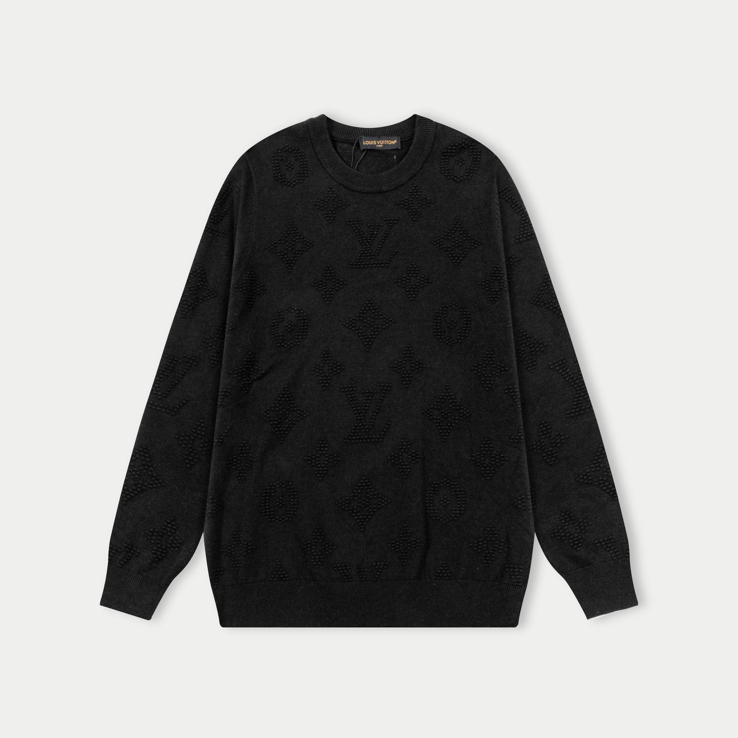 250930 New high-quality full-printed wool round-neck sweater