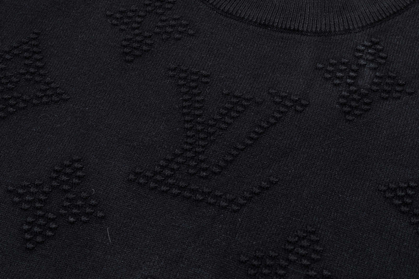 250930 New high-quality full-printed wool round-neck sweater