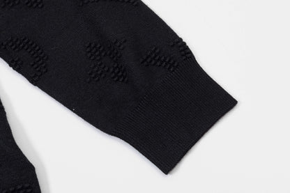 250930 New high-quality full-printed wool round-neck sweater