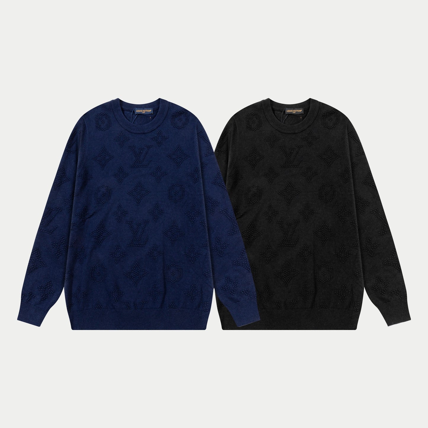 250930 New high-quality full-printed wool round-neck sweater