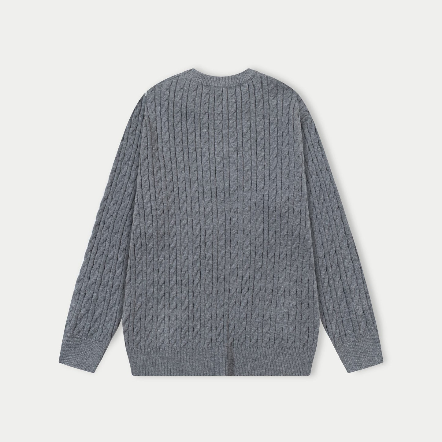 250930 new high-quality half-sided full-print wool round-neck sweater