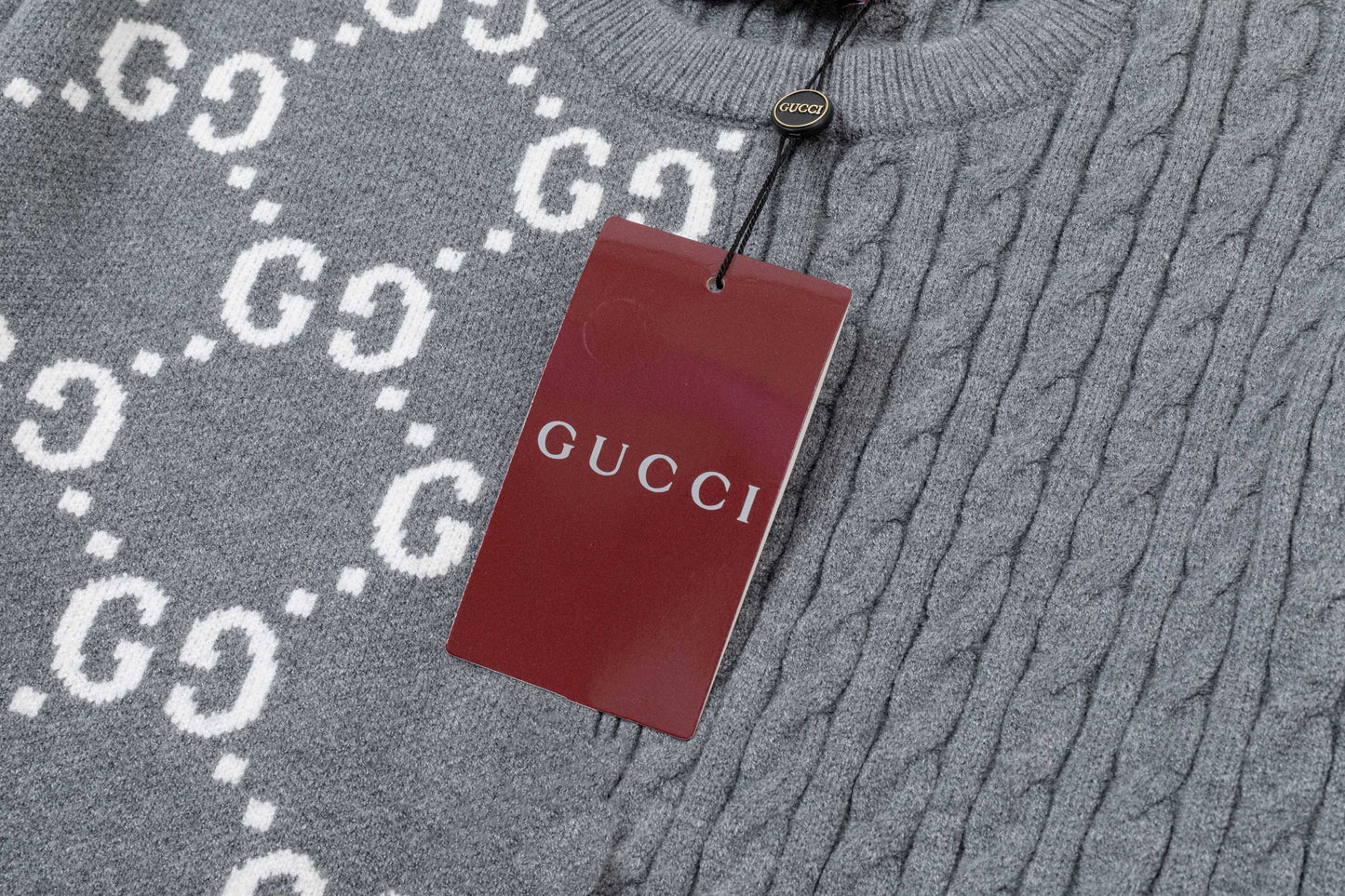 250930 new high-quality half-sided full-print wool round-neck sweater