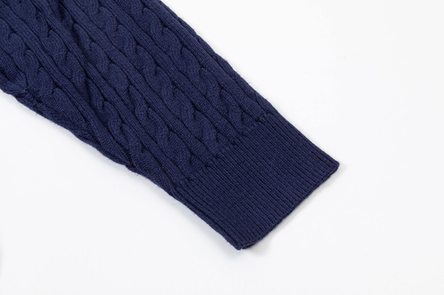 250930 new high-quality half-sided full-print wool round-neck sweater
