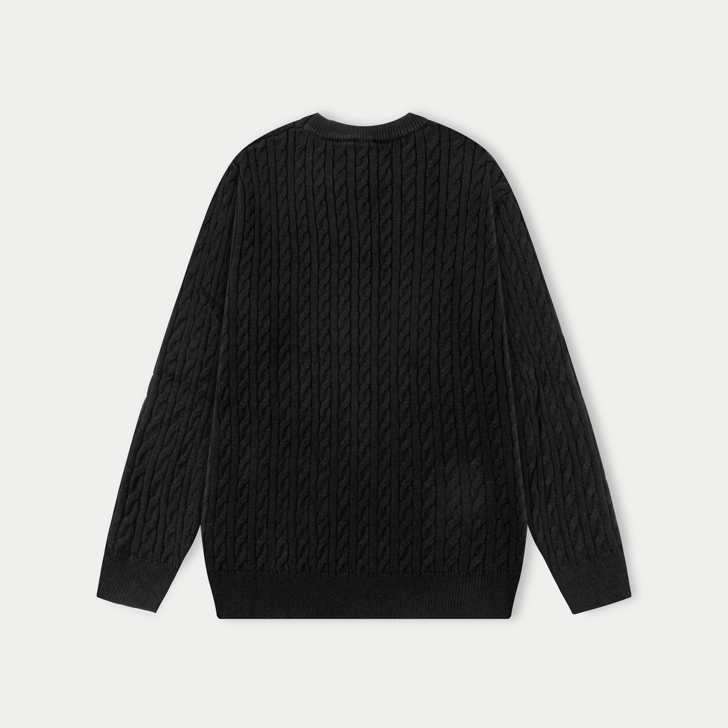 250930 new high-quality half-sided full-print wool round-neck sweater