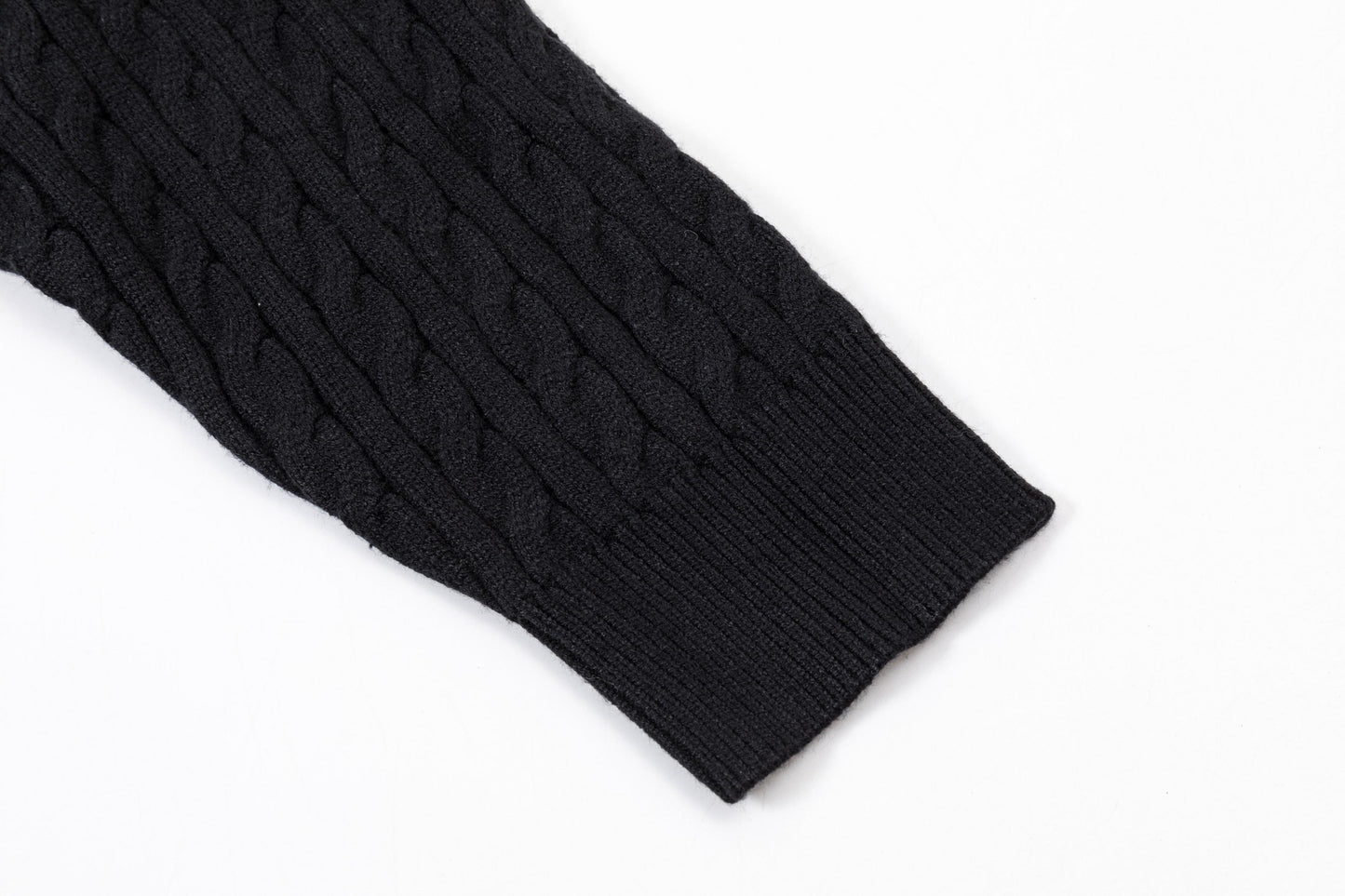250930 new high-quality half-sided full-print wool round-neck sweater